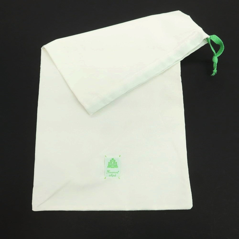 【中古】フィナモレ Finamore リネンコットン チェック ホリゾンタルカラー カジュアルシャツ ライトブルーxブラウン【 S 】【 状態ランクB 】【 メンズ 】