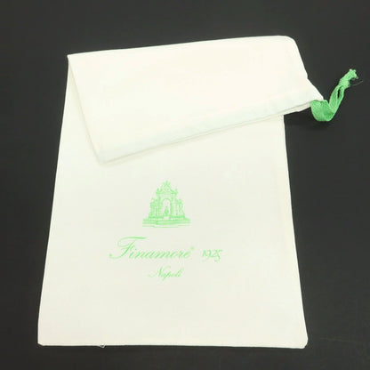 【中古】フィナモレ Finamore コットン ギンガムチェック カッタウェイ カジュアルシャツ ベージュxホワイト【 37 】【 状態ランクC 】【 メンズ 】