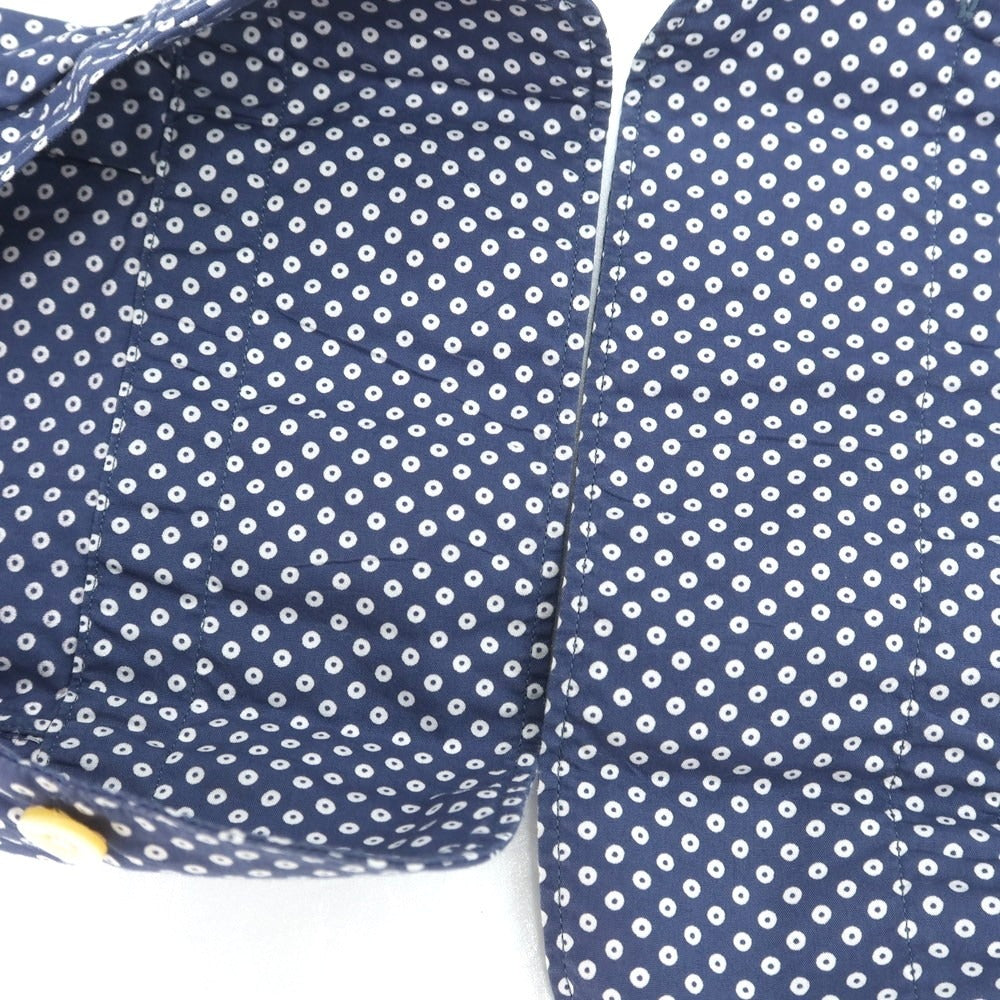 【中古】フィナモレ Finamore コットン ショートカラー カジュアルシャツ ライトネイビーxホワイト【 36 】【 状態ランクB 】【 メンズ 】