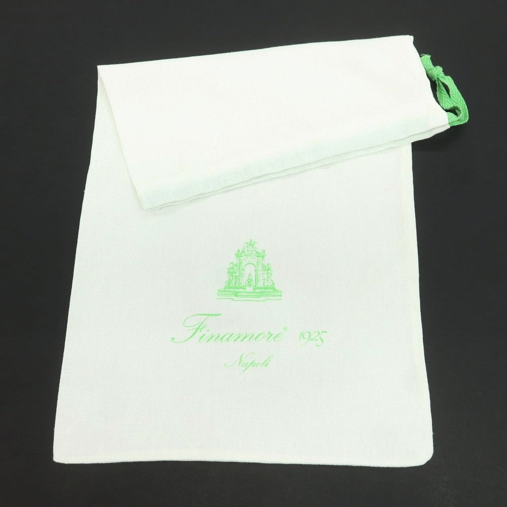 【中古】フィナモレ Finamore コットン ショートカラー カジュアルシャツ ライトネイビーxホワイト【 36 】【 状態ランクB 】【 メンズ 】