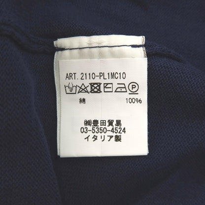 【中古】フィリッポ デ ローレンティス FILIPPO DE LAURENTIIS コットン ポロニット ネイビー【サイズ44】【 状態ランクB 】【 メンズ 】