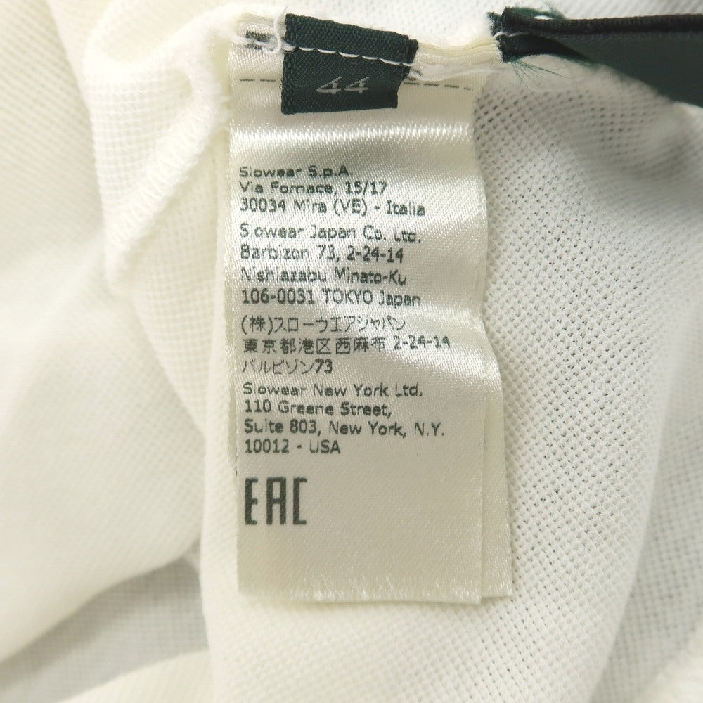【中古】ザノーネ ZANONE アイスピケコットン 半袖ポロシャツ ホワイト【サイズ44】【 状態ランクB 】【 メンズ 】