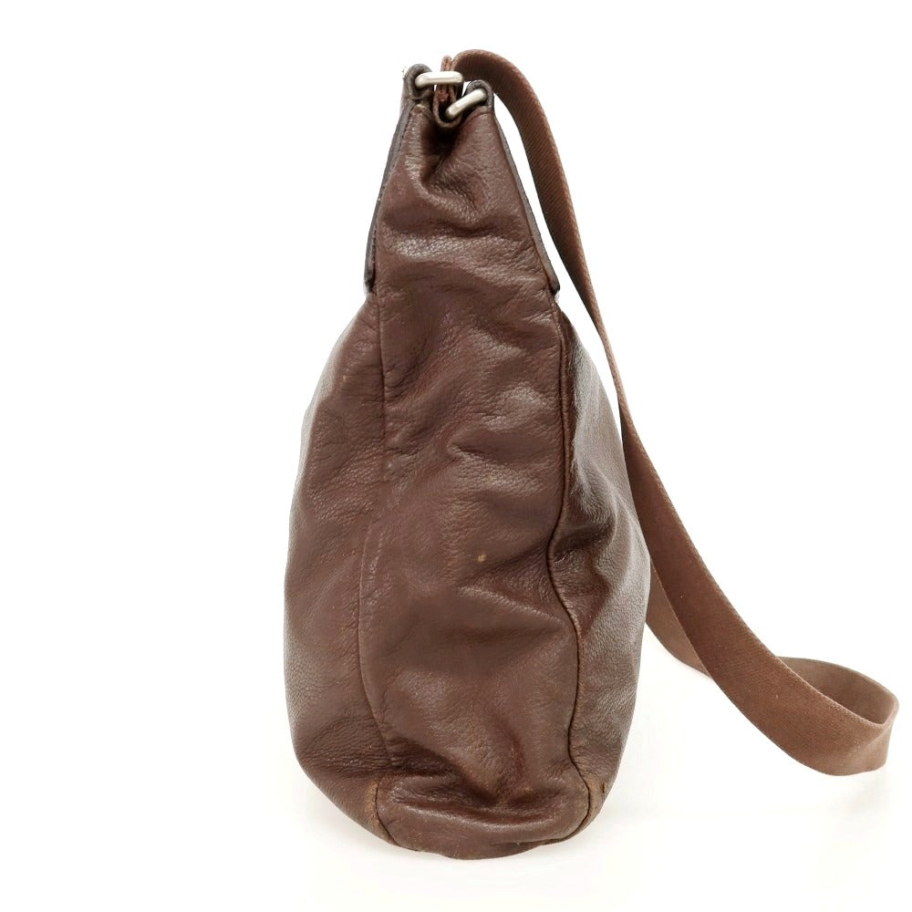 【中古】ジルサンダー JIL SANDER ショルダーバッグ ブラウン【 状態ランクC 】【 メンズ 】