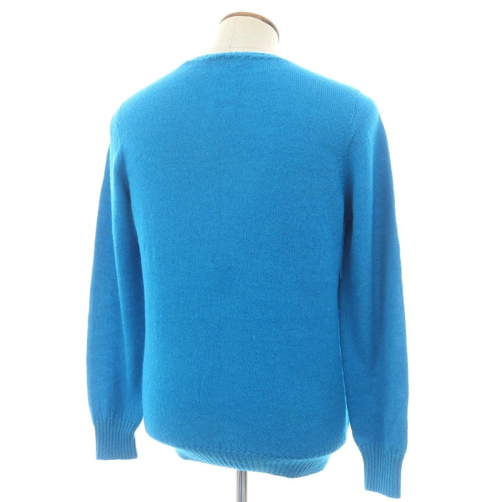 【中古】ドルモア DRUMOHR アルパカ クルーネック プルオーバーニット スカイブルー【 50 】【 状態ランクB 】【 メンズ 】