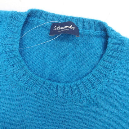 【中古】ドルモア DRUMOHR アルパカ クルーネック プルオーバーニット スカイブルー【 50 】【 状態ランクB 】【 メンズ 】