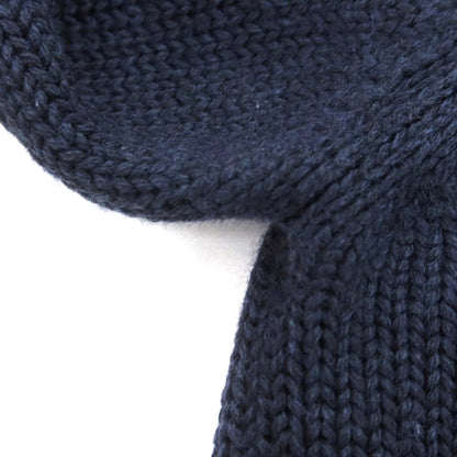 【中古】ロベルトコリーナ ROBERTO COLLINA ミドルゲージ ウール タートルネック プルオーバーニット ネイビー【 48 】【 状態ランクB 】【 メンズ 】