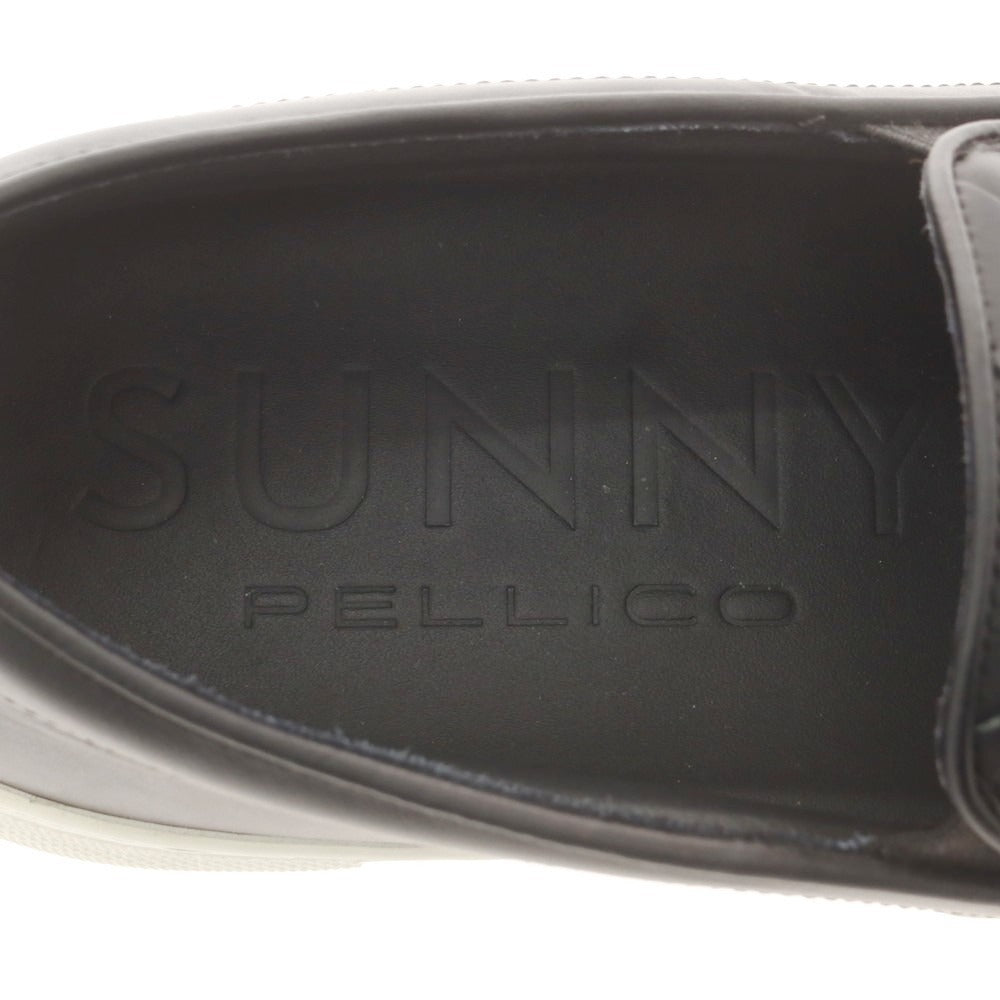 【中古】ペリーコ サニー PELLICO SUNNY レザー スリッポンスニーカー ブラック【 44 】【 状態ランクB 】【 メンズ 】