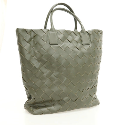 【中古】ポンス キンタナ PONS QUINTANA イントレチャートレザー トートバッグ オリーブ【 状態ランクA 】【 ユニセックス 】