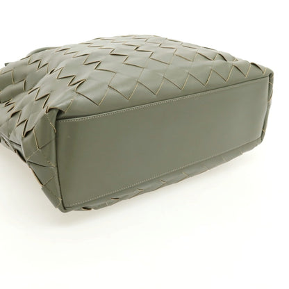 【中古】ポンス キンタナ PONS QUINTANA イントレチャートレザー トートバッグ オリーブ【 状態ランクA 】【 ユニセックス 】