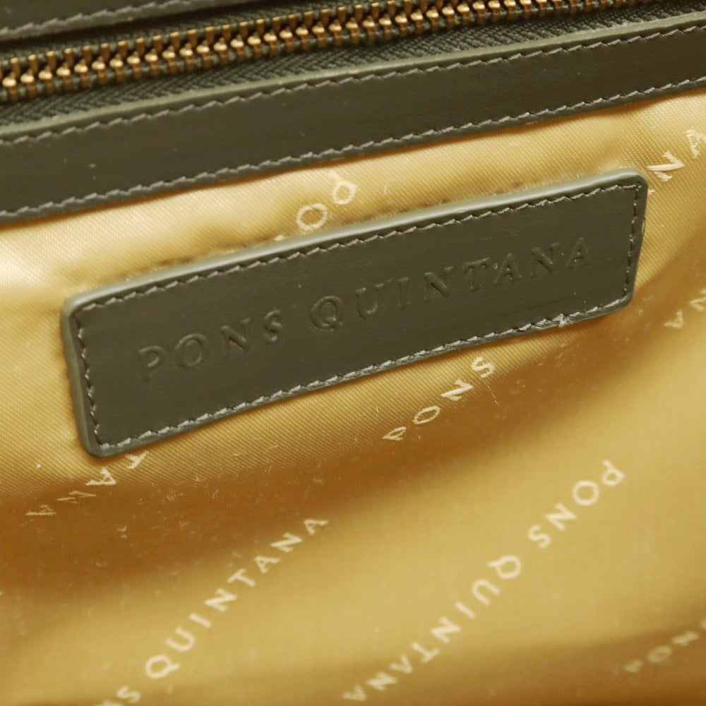 【中古】ポンス キンタナ PONS QUINTANA イントレチャートレザー トートバッグ オリーブ【 状態ランクA 】【 ユニセックス 】