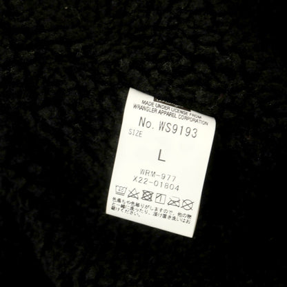【中古】ラングラー Wrangler ×ナノユニバース ダブルジップ ボアジャケット ブラック系【 L 】【 状態ランクB 】【 メンズ 】