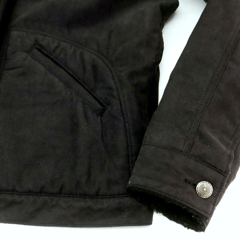 【中古】ラングラー Wrangler ×ナノユニバース ダブルジップ ボアジャケット ブラック系【 L 】【 状態ランクB 】【 メンズ 】