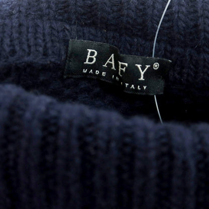 【中古】バフィー BAFY ウール タートルネック プルオーバーニット ネイビー【 50 】【 状態ランクC 】【 メンズ 】