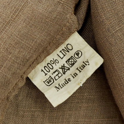 【中古】ブローバック Brouback リネン ワイドカラー カジュアルシャツ グレイッシュブラウン【サイズ40】【 状態ランクB 】【 メンズ 】