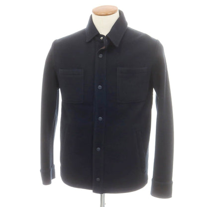 【中古】ヘルノ Herno アクリルウール ダウンシャツ ネイビー【 48 】【 状態ランクC 】【 メンズ 】