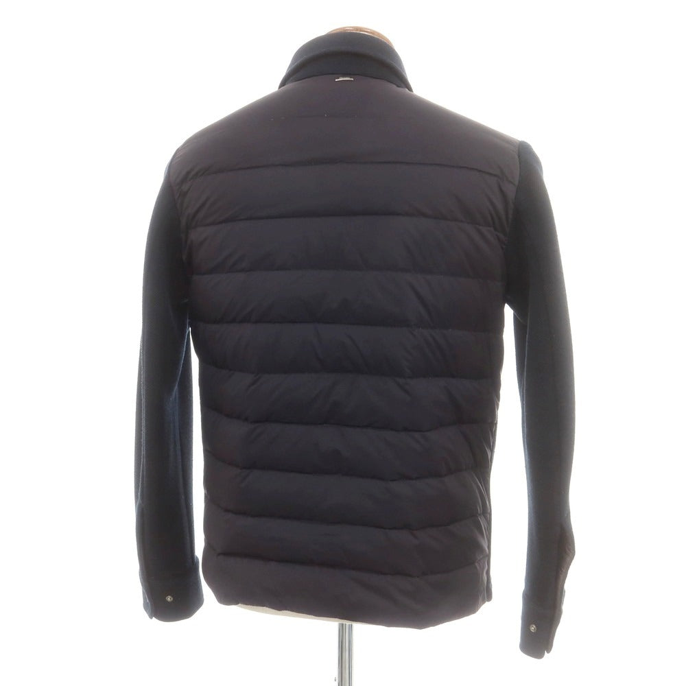 【中古】ヘルノ Herno アクリルウール ダウンシャツ ネイビー【 48 】【 状態ランクC 】【 メンズ 】