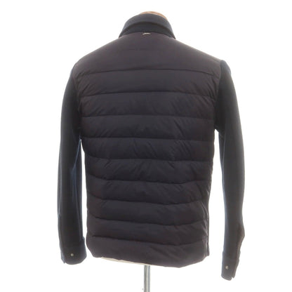 【中古】ヘルノ Herno アクリルウール ダウンシャツ ネイビー【 48 】【 状態ランクC 】【 メンズ 】