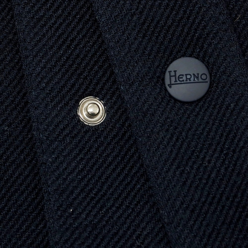 【中古】ヘルノ Herno アクリルウール ダウンシャツ ネイビー【 48 】【 状態ランクC 】【 メンズ 】