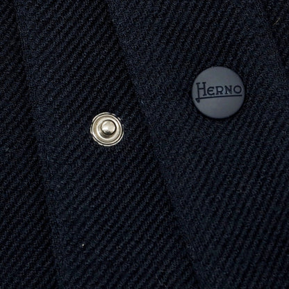 【中古】ヘルノ Herno アクリルウール ダウンシャツ ネイビー【 48 】【 状態ランクC 】【 メンズ 】