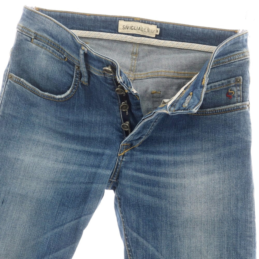 【中古】シビリア SIVIGLIA ストレッチ コットン ジーンズ デニムパンツ ブルー【 29 】【 状態ランクC 】【 メンズ 】