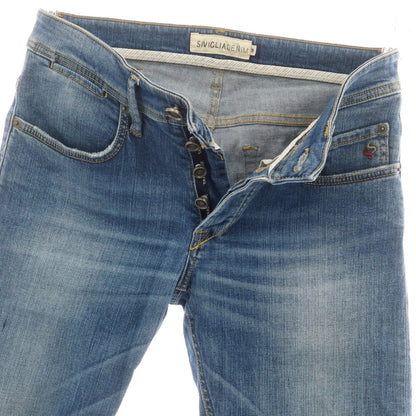 【中古】シビリア SIVIGLIA ストレッチ コットン ジーンズ デニムパンツ ブルー【 29 】【 状態ランクC 】【 メンズ 】