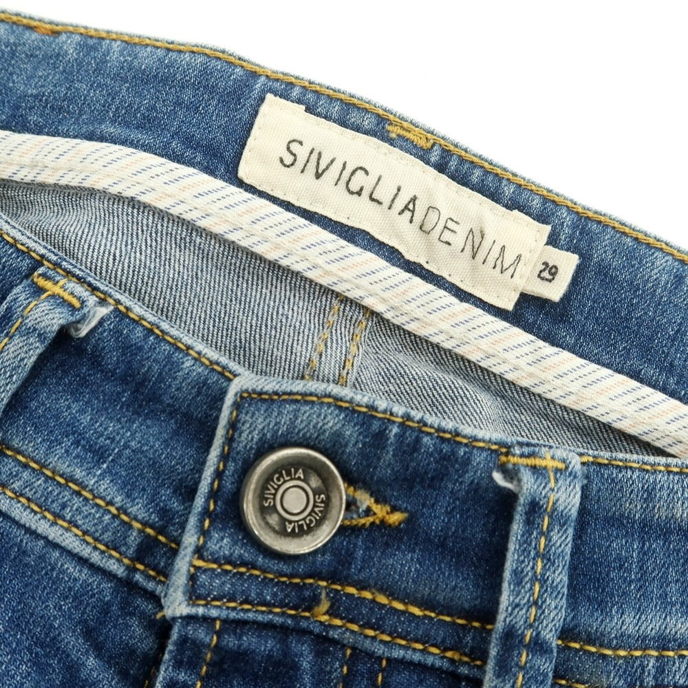 【中古】シビリア SIVIGLIA ストレッチ コットン ジーンズ デニムパンツ ブルー【 29 】【 状態ランクC 】【 メンズ 】