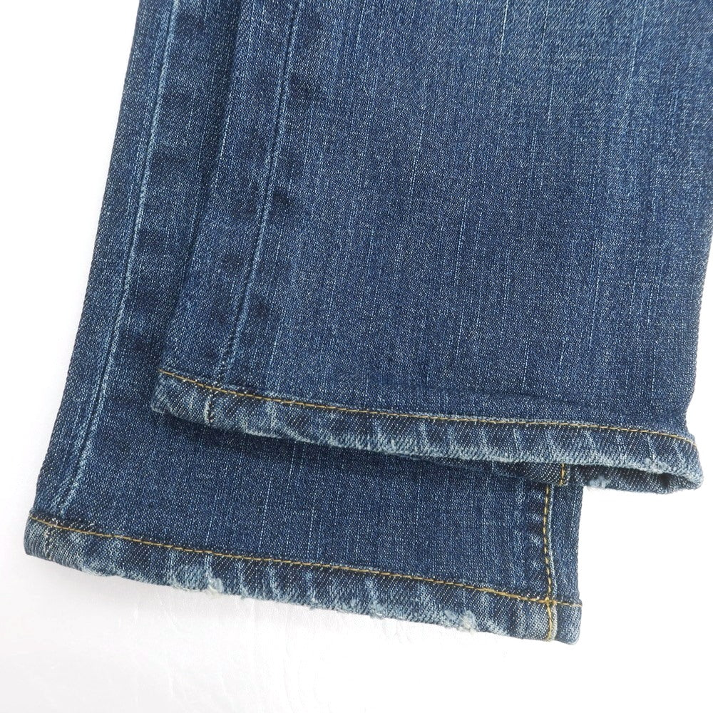 【中古】シビリア SIVIGLIA ダメージ＆リペア加工 ストレッチ コットン ジーンズ デニムパンツ ネイビー【サイズ29】【 状態ランクB 】【 メンズ 】 [CPD]