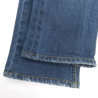 【中古】シビリア SIVIGLIA ダメージ＆リペア加工 ストレッチ コットン ジーンズ デニムパンツ ネイビー【 29 】【 状態ランクB 】【 メンズ 】