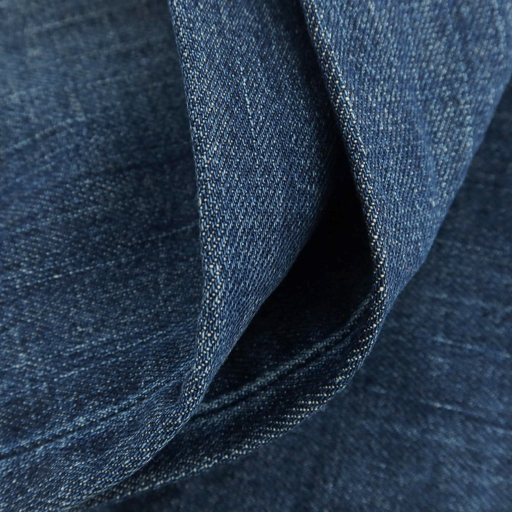 【中古】シビリア SIVIGLIA ダメージ＆リペア加工 ストレッチ コットン ジーンズ デニムパンツ ネイビー【 29 】【 状態ランクB 】【 メンズ 】