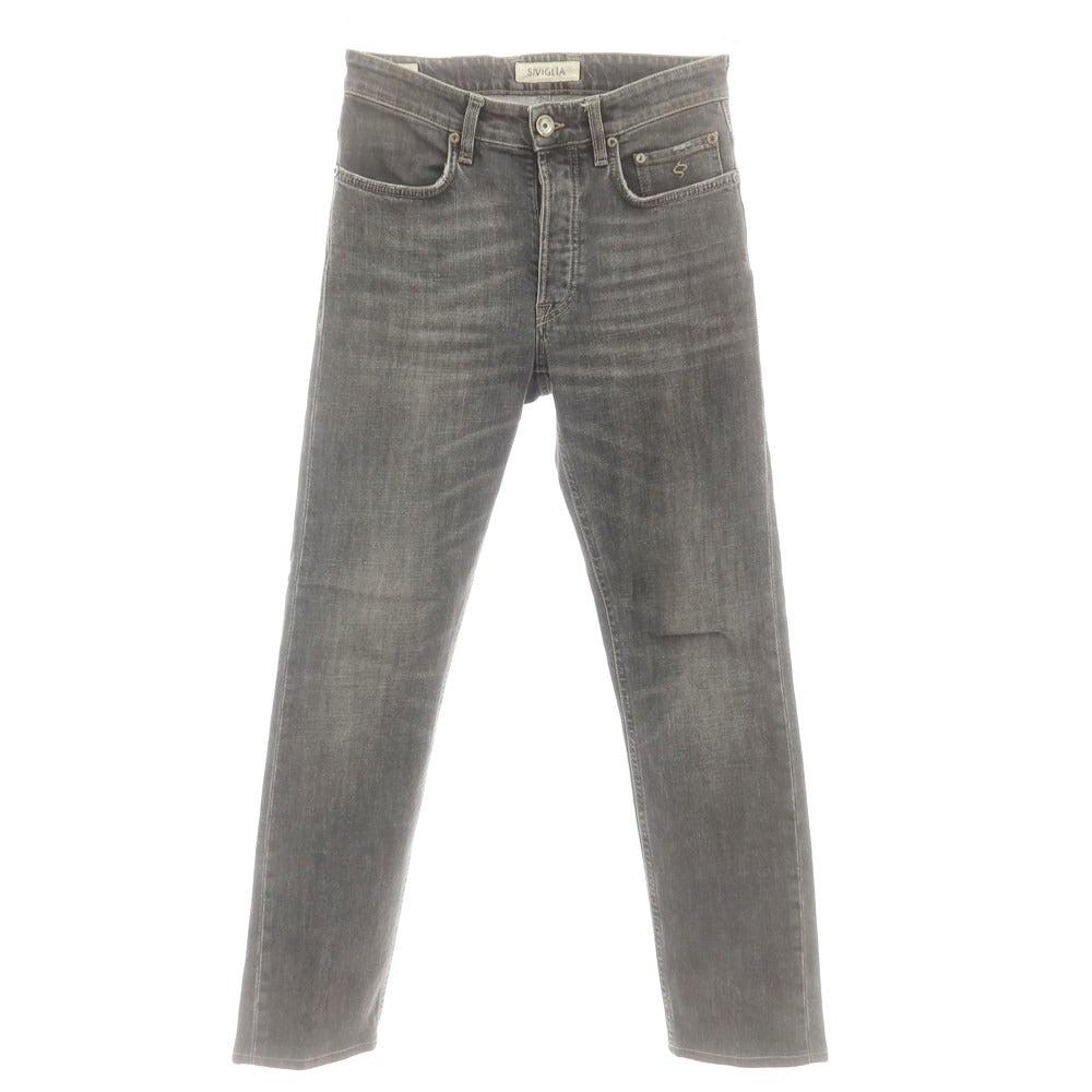 【中古】シビリア SIVIGLIA ストレッチ コットン ジーンズ デニムパンツ グレー【 29 】【 状態ランクC 】【 メンズ 】