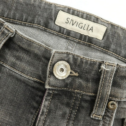 【中古】シビリア SIVIGLIA ストレッチ コットン ジーンズ デニムパンツ グレー【 29 】【 状態ランクC 】【 メンズ 】