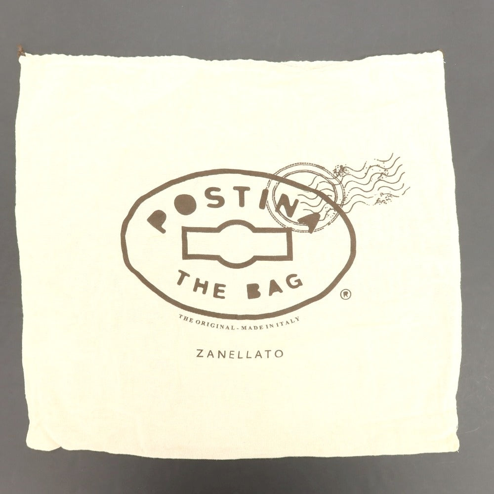 【中古】ザネラート ZANELLATO ポスティーナ ショルダーバッグ ネイビー【 状態ランクB 】【 メンズ 】