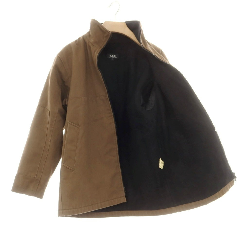【中古】アーペーセー A.P.C. コットンポリエステル 中綿ブルゾン ブラウン【 M 】【 状態ランクC 】【 メンズ 】