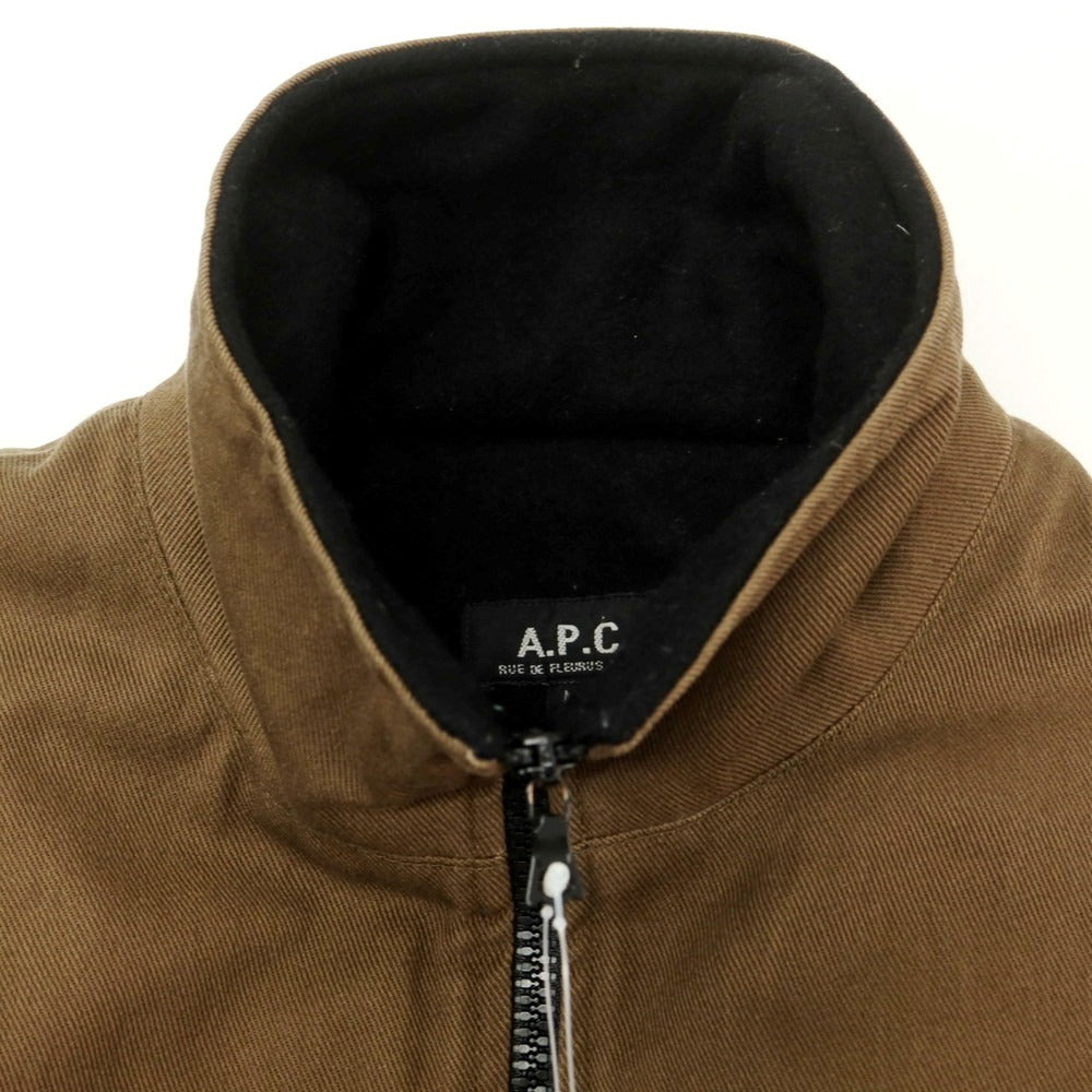 【中古】アーペーセー A.P.C. コットンポリエステル 中綿ブルゾン ブラウン【 M 】【 状態ランクC 】【 メンズ 】