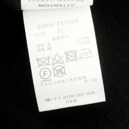 【中古】ソフネット SOPHNET. 2025年春夏 ウール コーチジャケット ブラック【 XL 】【 状態ランクB 】【 メンズ 】