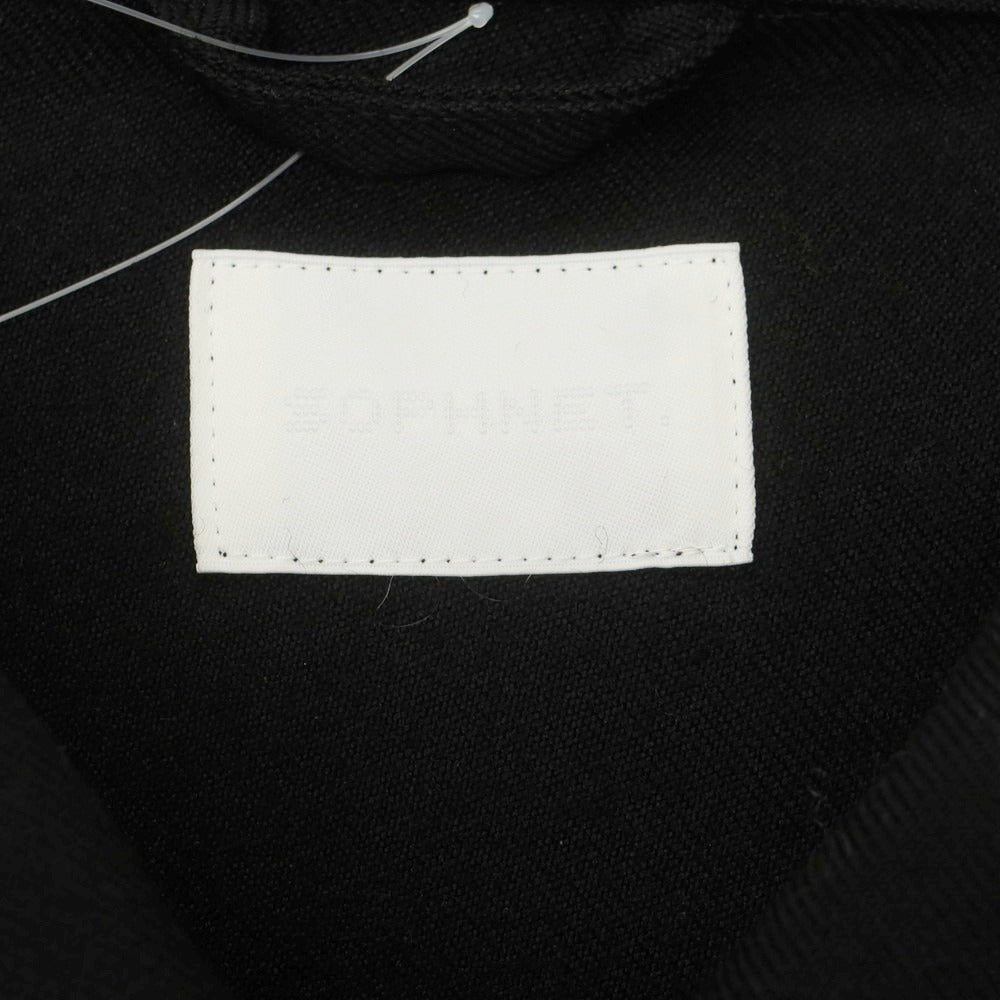 【中古】ソフネット SOPHNET. 2025年春夏 ウール コーチジャケット ブラック【 XL 】【 状態ランクB 】【 メンズ 】