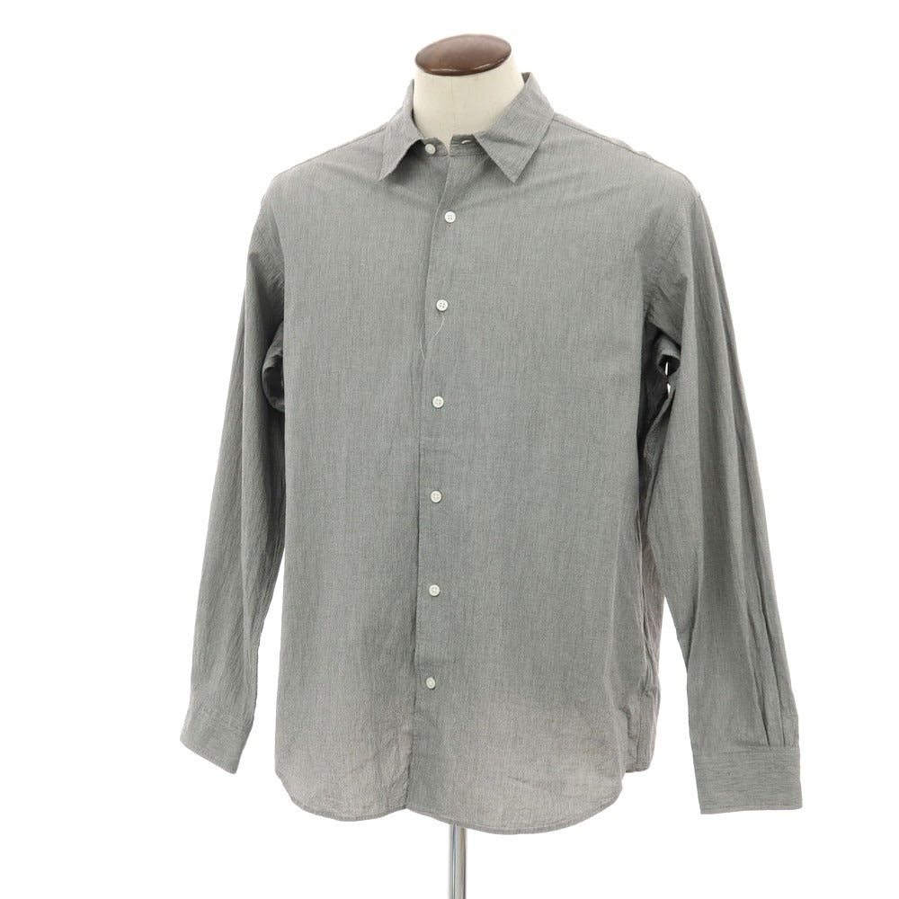 【中古】ユニフォームエクスペリメント uniform experiment 2025年春夏 コットン ハウンドトゥース レギュラーカラー カジュアルシャツ ブラックxホワイト【サイズ4】【 状態ランクB 】【 メンズ 】 [DPD]