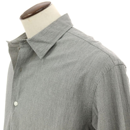 【中古】ユニフォームエクスペリメント uniform experiment 2025年春夏 コットン ハウンドトゥース レギュラーカラー カジュアルシャツ ブラックxホワイト【サイズ4】【 状態ランクB 】【 メンズ 】