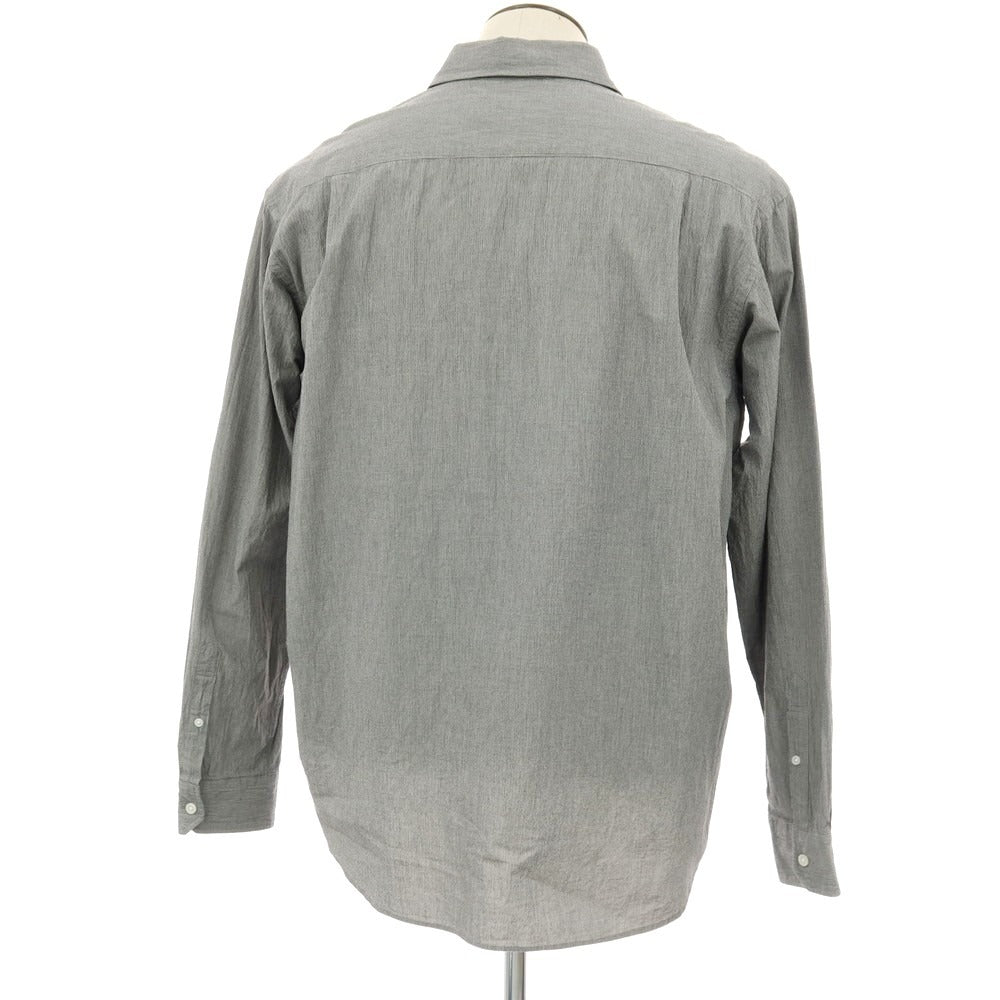 【中古】ユニフォームエクスペリメント uniform experiment 2025年春夏 コットン ハウンドトゥース レギュラーカラー カジュアルシャツ ブラックxホワイト【サイズ4】【 状態ランクB 】【 メンズ 】