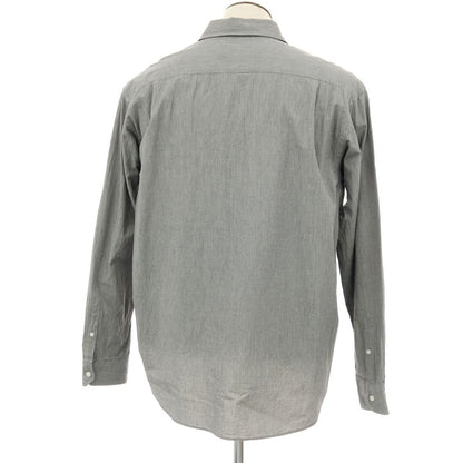 【中古】ユニフォームエクスペリメント uniform experiment 2025年春夏 コットン ハウンドトゥース レギュラーカラー カジュアルシャツ ブラックxホワイト【サイズ4】【 状態ランクB 】【 メンズ 】