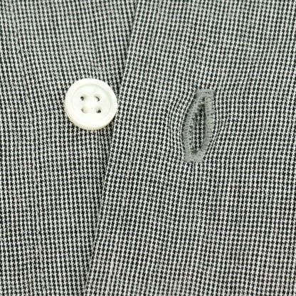 【中古】ユニフォームエクスペリメント uniform experiment 2025年春夏 コットン ハウンドトゥース レギュラーカラー カジュアルシャツ ブラックxホワイト【サイズ4】【 状態ランクB 】【 メンズ 】