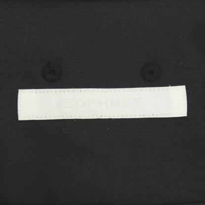 【中古】ソフネット SOPHNET. 2025年春夏 ストレッチ ポリエステルウールレーヨン レギュラーカラー 半袖シャツ ブラック【サイズXL】【 状態ランクB 】【 メンズ 】