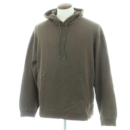【中古】ユニフォームエクスペリメント uniform experiment コットン プルオーバー パーカー ダークカーキ【サイズ4】【 状態ランクB 】【 メンズ 】 [CPD]
