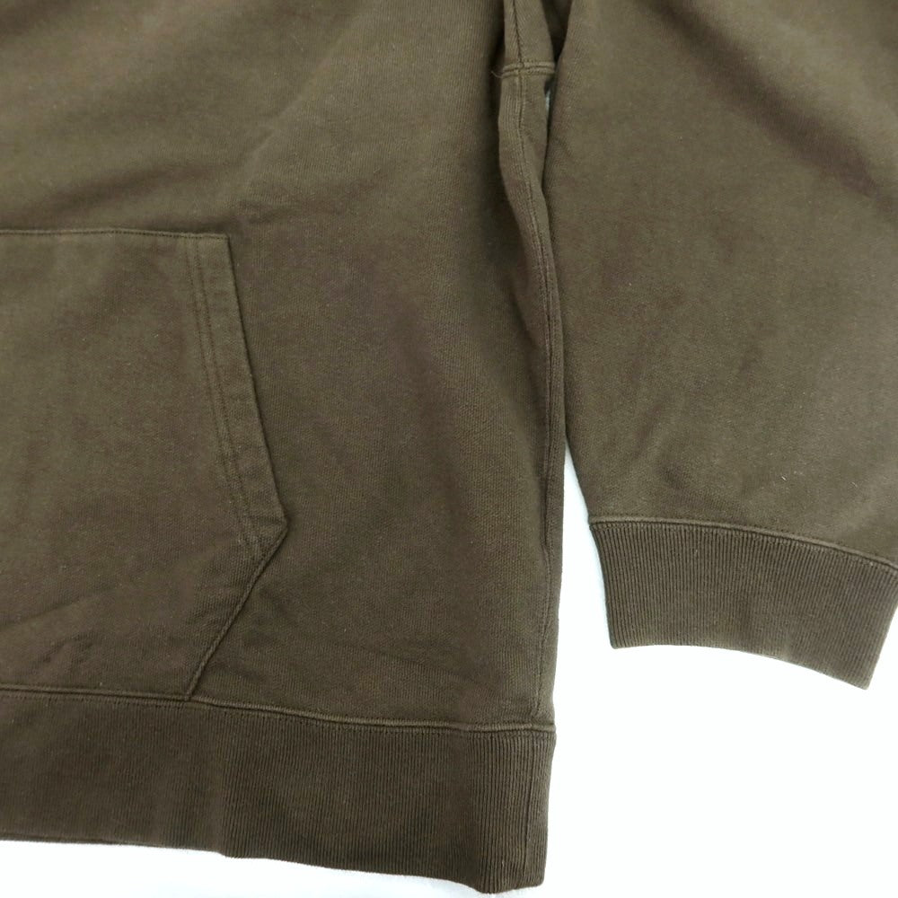 【中古】ユニフォームエクスペリメント uniform experiment コットン プルオーバー パーカー ダークカーキ【サイズ4】【 状態ランクB 】【 メンズ 】 [CPD]