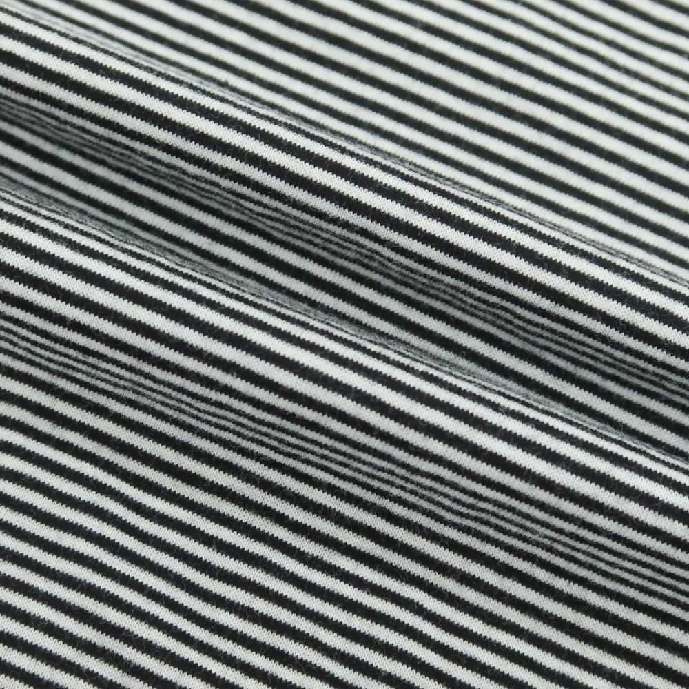 【中古】ソフネット SOPHNET. コットン ボーダー クルーネック 長袖Ｔシャツ ブラックxホワイト【 XL 】【 状態ランクB 】【 メンズ 】