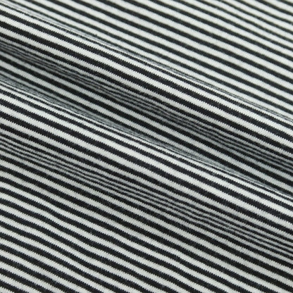 【中古】ソフネット SOPHNET. コットン ボーダー クルーネック 長袖Ｔシャツ ブラックxホワイト【 XL 】【 状態ランクB 】【 メンズ 】