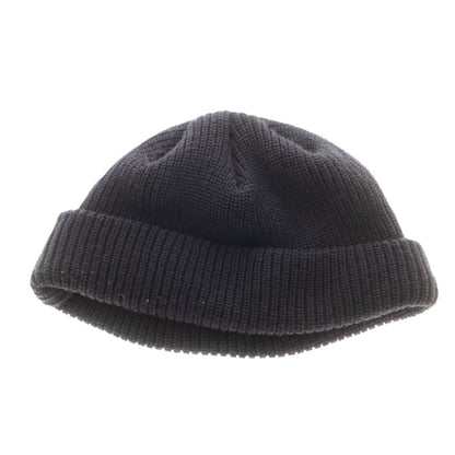【中古】ユニフォームエクスペリメント uniform experiment LABEL WATCH CAP アクリルウール ニットキャップ ダークネイビー系【 FREE 】【 状態ランクC 】【 メンズ 】