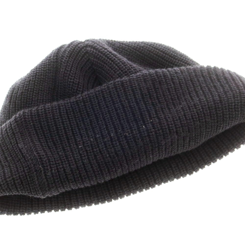 【中古】ユニフォームエクスペリメント uniform experiment LABEL WATCH CAP アクリルウール ニットキャップ ダークネイビー系【 FREE 】【 状態ランクC 】【 メンズ 】