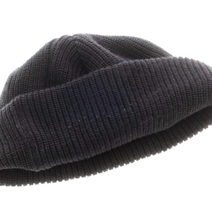 【中古】ユニフォームエクスペリメント uniform experiment LABEL WATCH CAP アクリルウール ニットキャップ ダークネイビー系【 FREE 】【 状態ランクC 】【 メンズ 】