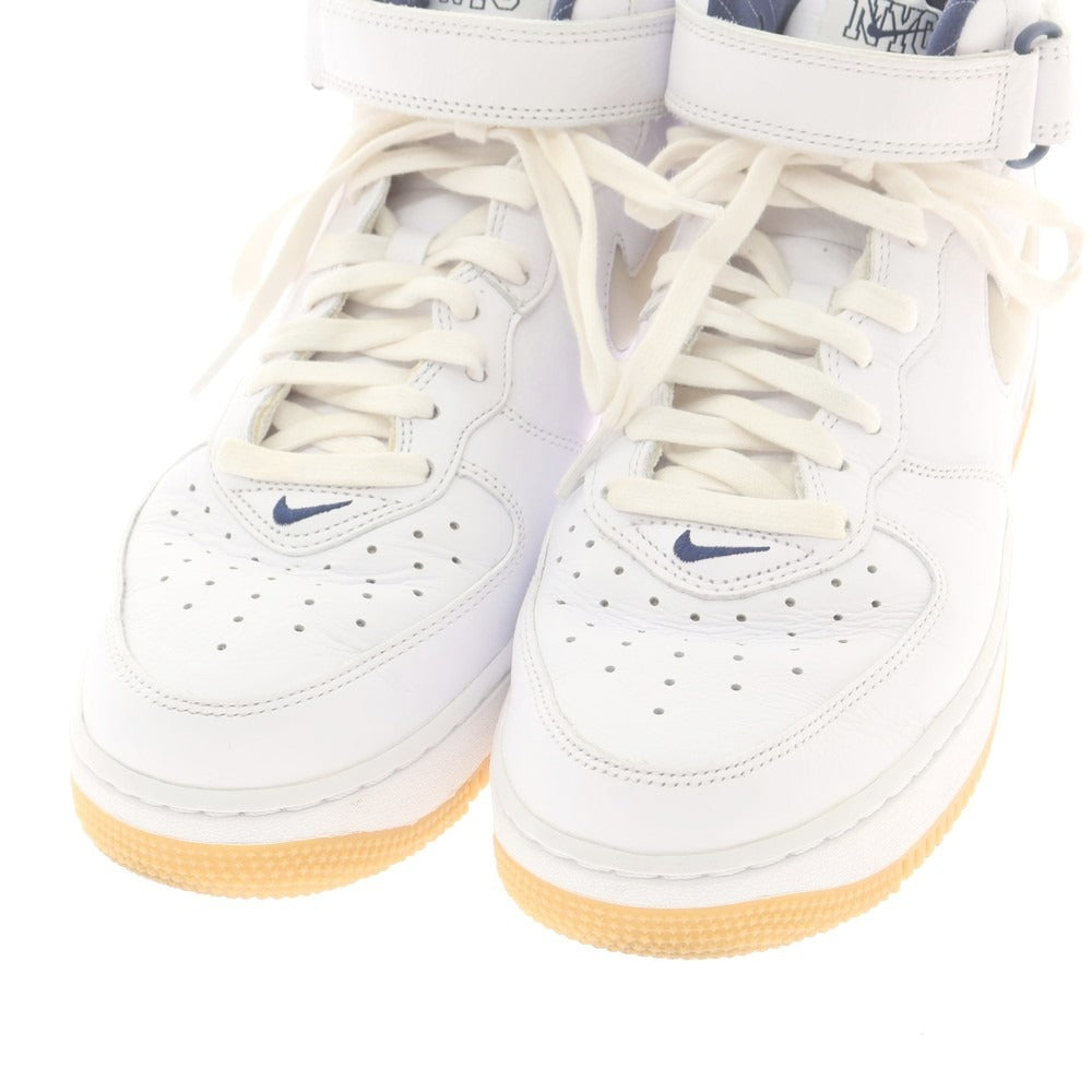 【中古】ナイキ NIKE Air Force 1 Mid NYC スニーカー ホワイト【 27.5 】【 状態ランクB 】【 メンズ 】